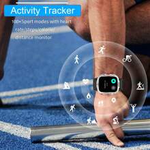 LIVLOV Smart Watch With Flashlight/ SOS Modes For IPhone Android, 1.96'' HD Screen Sport Fitness Tracker With 420mAh Battery, Answer/Make Calls, AI Voice, Waterproof Watch With 100+ Sports, Sleep Monitor, Pedometer, Games, Smartwatches For Men And Women