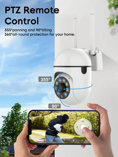 5G WiFi Security Camera 355 Degree Intercom Night Vision, Remote Control Home Indoor Outdoor APP To View Anytime Anywhere. view 3