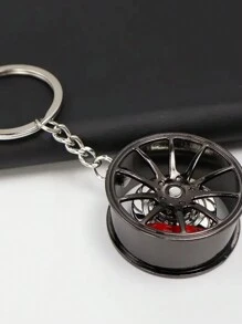 1pc Brake 360 Rotating Car Keychain Pendant, Creative Car Keychain Decoration, A Unique Gift For Car Lovers