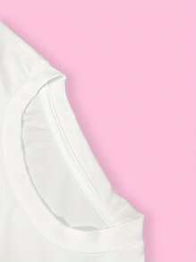 Graphic Printed Cropped T-Shirt, Y2K Spring And Summer Short-Sleeved Crop Top, Women's