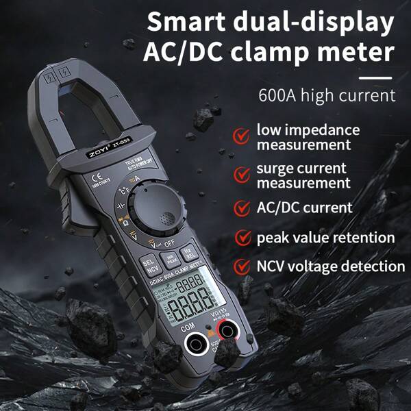 ZOYI ZOYI ZT-QS9 Clamp Meter 6000 Counts Digital Multimeter Current Voltage Diode Tester NCV Voltage Detector Peak Value Meter
