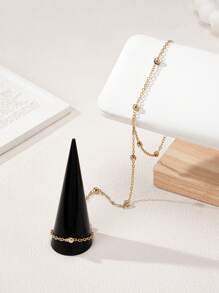 A Simple And Fashionable Vacation Style Light Luxury Party Bean Chain With Finger And Foot Chain