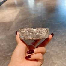 1 pieza Cenicero decorativo con diamantes de imitación, cenicero decorativo de escritorio para bar, oficina y hogar, decoración de habitación, decoración del hogar