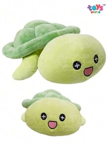 Cartoon Turtle Plush, Unique Model, Marine Animal Plush, Medium Plush, Huggable Plush, Birthday Plush, Perfect Gift For Children, Plush For The Three Wise Men. - 青檸色 - 查看 1