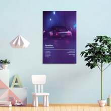 1PC Frameless GNbow Chase Atlantic Rock Band Canvas Print Wall Art Room Aesthetic For Girl And Boy Teens Dorm Decor New Year Gift