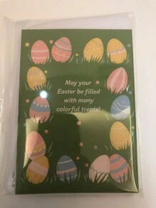 6pcs Easter Greeting Cards, Happy Easter Cards, He Is Risen Cross Cards, Including Envelopes, Holiday Gifts For Family And Friends Easter Bible Note Cards With Blessing Messages, Used To Replace Easter Words