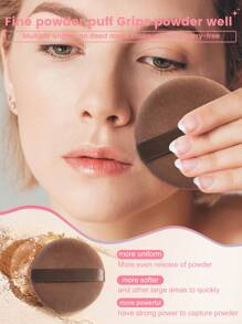 4/8/12/16PCS Makeup Puff Set Soft Circular Powder Puffs