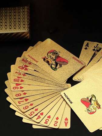 Gold Foil Card Plastic Party Cards Games Family Game Nights Card Games Props Magic Tools Holiday Collectibles Party Gifts