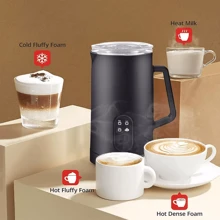 NetHong 400W 4 In 1 Hot Chocolate Maker Chocoluxe Electric Milk Steamer Frother Black UK
