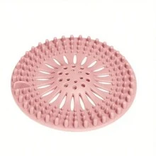 1pc/2pcs/3pcs/4pcs Silicone Shower Drain Hair Catcher, Anti-Clog Sink Strainer, Deodorizing Drain Filter, Kitchen Sink Hair Stopper, Prevent Sewer Clogs