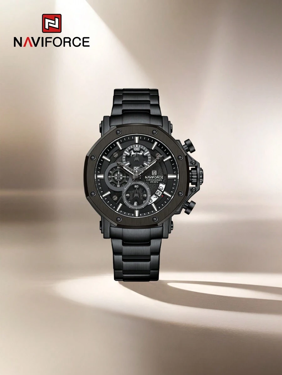 NAVIFORCE Watches For Men Male Watch Quartz Chronograph Fashion With Date Display,Valentine's Day Gift,