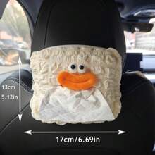 1pc Cute Car Paper Napkin Tissue Box Holder, Hanging Tissue Dispenser
