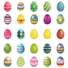 50 Sheets Easter Egg Graffiti Stickers, Exquisite And Fashionable Personalized Decorative Stickers, Waterproof Stickers For Suitcases, Diy Decorative Stickers For Laptops, Guitars, Water Bottles, Motorcycles