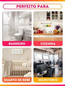 Thùng rác, Nhà bếp, Phòng tắm, Nhà, Nhà cung cấp đồ gia dụng - trắng - Xem 3