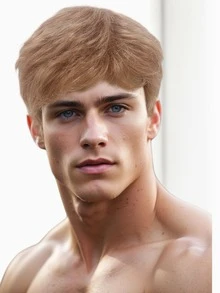 Men Blonde Short Wig For Men Stylish Natural Realistic Straight Synthetic Wig For Man Male Guy Daily Cosplay Party Anime Costume Male Wigs For Daily Use REEWES Wigs 12inch/30.5cm