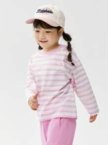 Balabala Camiseta de manga larga a rayas para niños y niñas, primavera