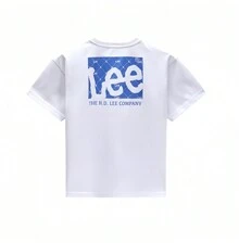 Lee Pure Cotton White Breathable Comfortable Simple Fashionable Boys And Girls Summer Short-Sleeved T-Shirt