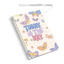 iscool Retro Colorful Butterflies Spiral Notebook For Girls