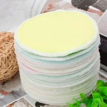 Set de 12/10 piezas de Almohadillas de lactancia orgánicas lavables de viscosa derivada de bambú, almohadillas reutilizables para el pecho para lactancia, almohadillas para pezones para la lactancia