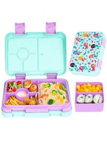 Yocity 1 pieza Fiambrera, Fiambrera dividida, Caja Bento desmontable, Caja de merienda robusta, para picnic, para cantina, organizadores y almacenamiento de cocina, accesorios de cocina - Caja Bento desmontable, adecuada para trabajo y viajes, útiles escolares