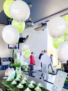 6pcs/Set 18-Inch Golf Theme Balloons, Suitable For Golf Party Decor, Sports Theme Party Decor, Golf Balloons, Birthday Party, Graduation Party Decorations, Easy To Hang And Inflate - Multicolor - View 6