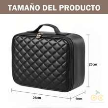 1 neceser de viaje con espejo iluminado por LED, organizador de brochas de maquillaje, estuche de maquillaje con espejo, neceser de maquillaje portátil, organizador de cosméticos de viaje, neceser de cosméticos, estuche de cosméticos con compartimentos ajustables, organizador de cosméticos impermeable, herramienta de almacenamiento, con espejo, con compartimentos, con organizador de brochas de maquillaje, con asa de transporte, diseño de rombos, alta calidad, adecuado para el hogar, la empresa, la escuela, de viaje (rombo negro, rombo rosa)