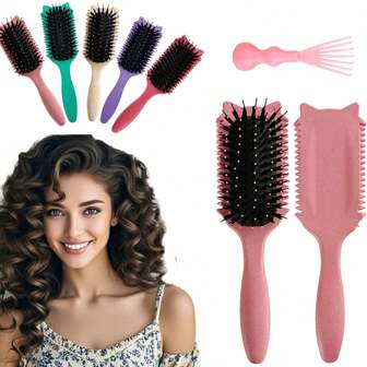 2025 New Cat Ears Curls Brush, Definition Out Wearing Hair Curl Define Styling Beard Comb Styling Brush Multi-Purpose Home Styling, Hair Brush, Comb, Hair Tools, Hair Products And Accessories For Barber Salon Beauty Back To School, Travel Holiday Essentials, Hair Accessories For Women, Brush, Detangling Brush, Wooden Comb, Hair Brush, Hairdressing Equipment, Hairstyle, Hairdressing, Hair Brush, Brush Hair Brush Set, Comb Hair, Comb For Curls, Detangling Brush, Hair Brush For Women, Barber Accessories, Barbershop, Hairdressing Equipment