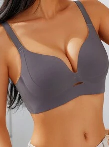 1 Stück bügellose Unterwäsche für Frauen mit leichter Stützung, unsichtbar, nahtlos, bequem für große Oberweite, verhindert Durchhängen, hebt und strafft BH