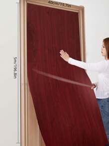 1 Pc PVC Kitchen Sticker, Modern Wood Grain Pattern Kitchen Wall Renovation Sticker