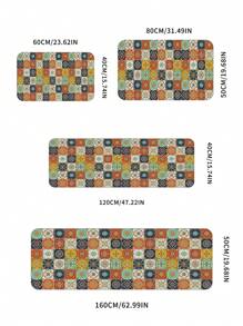 2 件厨房地毯、木板设计厚毛绒地毯、心形印花法兰绒柔软材料地毯、装饰地毯、时尚地毯、浴室垫、家居装饰室配件、客厅地毯、卧室地毯、入口垫、厨房地毯、浴室地毯、家庭办公室地毯 - 彩色 - 查看 6