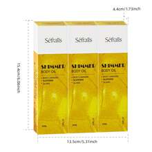 Sefralls Aceite Luminoso para el Cuerpo 80ml Pack de 3, Aceite Luminoso para Rostro y Cuerpo, Hidratante e Iluminador, Cosméticos Fragancia duradera, le da a tu piel una sensación de lujo.