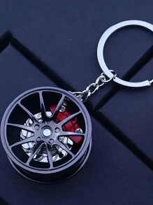 1pc Brake 360 Rotating Car Keychain Pendant, Creative Car Keychain Decoration, A Unique Gift For Car Lovers