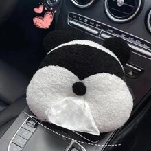 1pc Cartoon Plush Tissue Box Holder, Cute Car Mounted Armrest Box Seat Back Paper Towel DispenserFor Home Kitchen Bedroom Living Room Dining Room, Home Decoration Accessories, Decorative Box,Women Wedding Gift,Summer Travel Holiday Festival Must-Have - Multicolor - View 9
