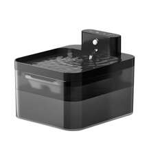 Fontaine pour chat sans fil, fontaine d'eau de 2,2 L pour chats, sans fil avec capteur de mouvement, fontaine à boire pour chats, pompe à eau silencieuse avec LED, fonctionnant sur batterie 2600 mAh, filtration de haute qualité