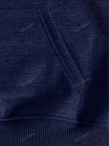 Sudadera con capucha de unicolor de manga larga con forro térmico para mujer de talla grande, otoño/invierno