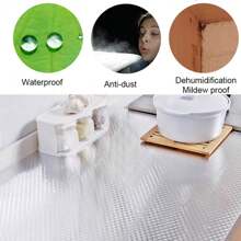COSANSYS NEW 10M Waterproof OilProof Aluminum Foil Sticker Self Adhesive Kitchen Wallpaper Kitchen Waterproof Oil Proof Aluminum Foil Sticker, Silver Chequer Peel And Stick Wallpaper Removable And Self Adhesive Paper For Kitchen Countertops Desk Cabinet