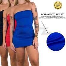 Vestido Curto Suplex Feminino Moda Gringa Blogueirinha Fashion
