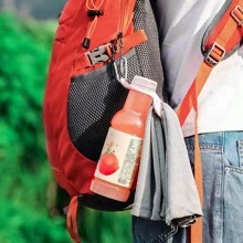 Wielofunkcyjna klamra do butelki na wodę podróżną, zewnętrzna, wędrówka, woda mineralna, silikonowy klips do zawieszania, przenośny klips do paska i plecaka