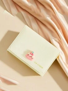 Gepersonaliseerde minimalistische drievoudige multi-kaart portemonnee met contant geldvak, lichtgewicht en compact, geschikt voor vrouwen, studenten. Verkrijgbaar in zwart, roze, blauw, groen, paars, beige. Geweldig voor vrienden, familie, afstuderen, terug naar school, verjaardagen, vakanties, jubileumcadeaus