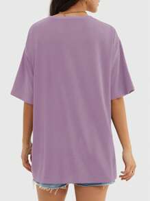 Speed mate Women's Casual Oversized Crew Neck Short Sleeve T-Shirts, Basic Workout Tops, Spring/Summer