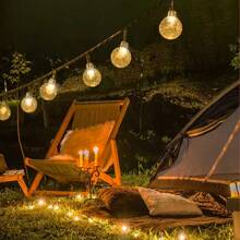 3M20Lights Outdoor Camping Crystal Ball Light IP65 Waterproof Solar Holiday Light Bulb Ball Light Thanksgiving Christmas Halloween Ramadan Decorative Light Outdoor Garden Decoration