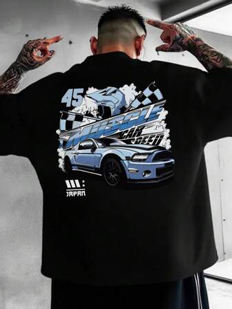 Men's Icy Cool Round Neck Fashionable Printed Short Sleeve Casual T-Shirt