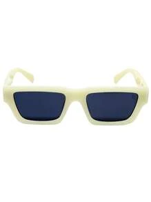 Vintage Retro Rectangular Sunglasses With Uv400 - Vintage - Kem - Xem 3