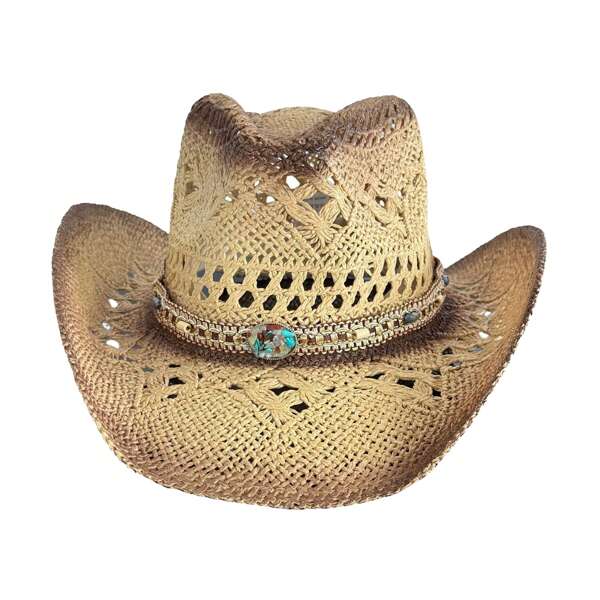 Unleash Your Inner Cowgirl: Breathable Men Women Beach Hat - Fashionable Western Style Straw Hat With A Stylish Wide Brim For Sunny Days