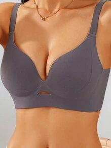 1 Stück bügellose Unterwäsche für Frauen mit leichter Stützung, unsichtbar, nahtlos, bequem für große Oberweite, verhindert Durchhängen, hebt und strafft BH