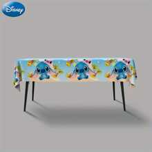 Disney 3pcs Per Pack  Officially Licensed Stitch Party Tablecloth Birthday Weddings Banquets Tables Favors Christmas Halloween Party Table Covers Restaurants Rectangular Tables Decoration Supplies