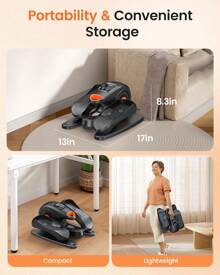 UPGO UPGO Under Desk Ellipticals , Elipse Leg Exerciser For Seniors Fully Assembled, Seated Pedal Exerciser With Remote Control & Non-Slip Pedals