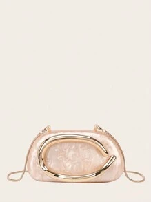 晚装包 女士手拿包 女士派对包 精致五金 手柄扣 亚克力包 包 新娘婚礼 女士钱包 包 金属链条包 多功能手提包 鸡尾酒会 婚礼 新款钱包 宴会包，女士包 优雅，奢华 - 彩色 - 查看 4