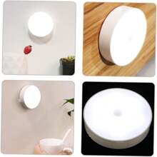 1 pieza/3 piezas/6 piezas Luces LED de gabinete USB con sensores de movimiento PIR, blanco/blanco cálido Luces nocturnas LED recargables, iluminación debajo del gabinete, iluminación debajo del mostrador para cocina, luz de armario, luces debajo del gabinete activadas por movimiento, tiras magnéticas adhesivas adecuadas para armarios, gabinetes, escaleras y dormitorios