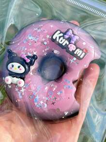 Sanrio 1 pieza Juguete esponjoso y suave con diseño creativo y lindo de dona, juguete anti-estrés de rebote lento, serie de verano con diseño de dona, pata de gato de caricatura, juguete esponjoso de barro, juguete esponjoso de gofre, juguete realista anti-estrés, etiqueta suave, regalo de fiesta (estilo y color aleatorio)